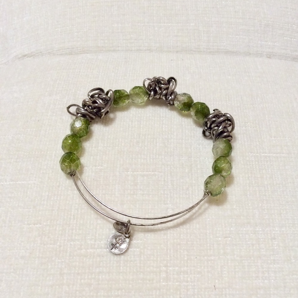 Alex and Ani Green Fleetwood Bracelet